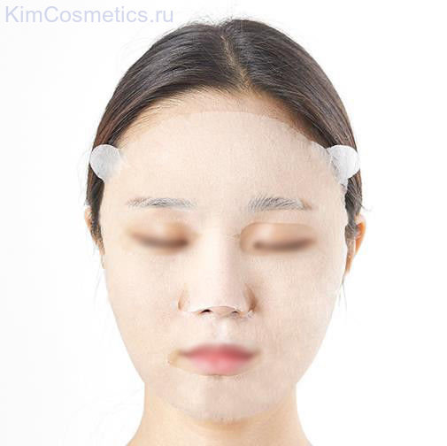  Трехслойная тканевая маска для лица на кремовой основе  с экстрактом риса , INNISFREE Корея 20 мл 