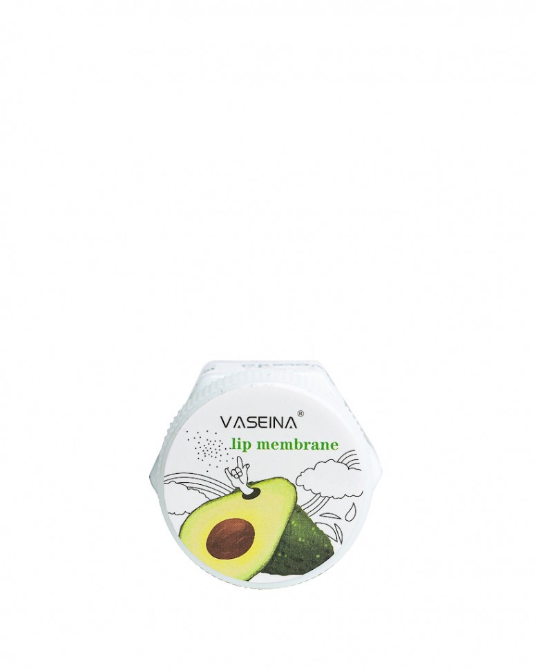 Ночная увлажняющая маска-бальзам для сухих и обветренных губ со вкусом авокадо VASEINA
