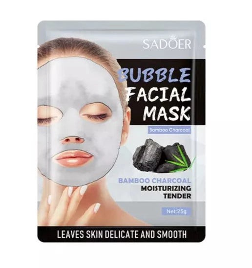 SADOER Кислородная пузырьковая маска на тканевой основе Bubbles Facial
