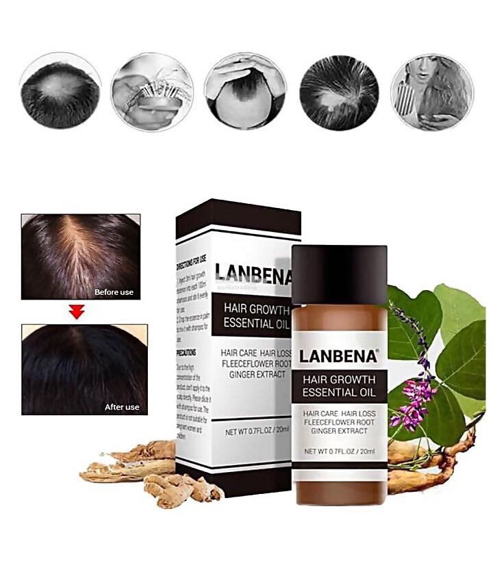 Масло для роста волос Lanbena Hair Growth Essential Oil, 20ml