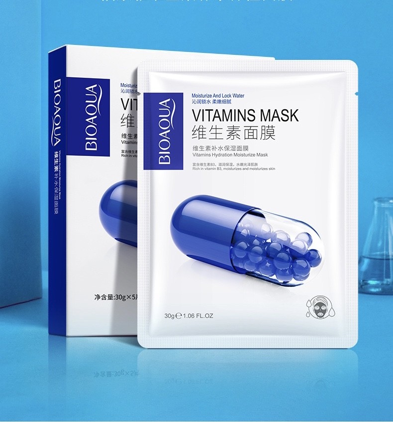 Освежающая и восстанавливающая маска для лица Vitamins