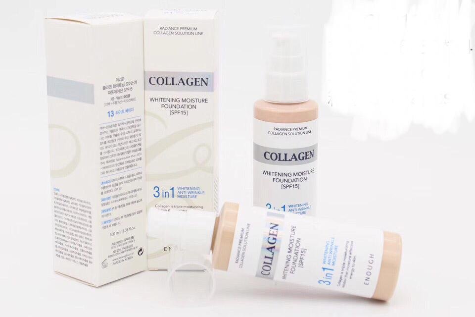  Тональный крем с коллагеном  Collagen Whitening Moisture Foundation 3 in 1 SPF 15 №13 (100 мл) 