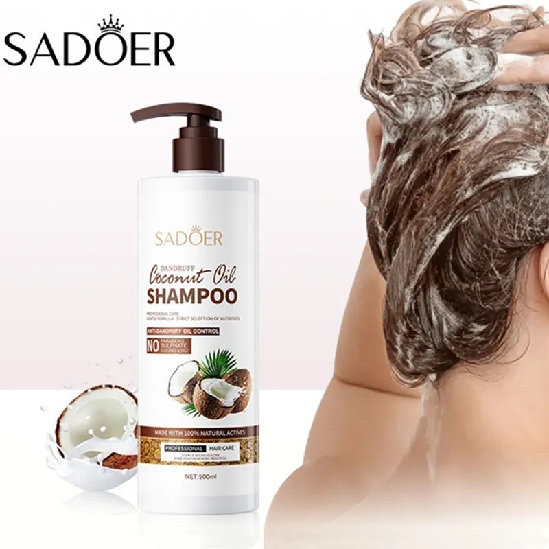 SADOER Легкий Смягчающий Шампунь-уход, для нормальных и склонных к сухости волос Coconut Oil Shampoo 2340