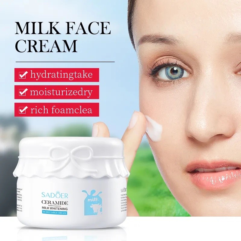 SADOER Осветляющий крем протеины молодости Ceramide Milk Whitining для всех типов кожи лица, 120гр