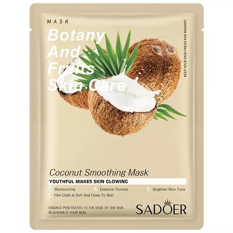 SADOER Увлажняющая  тканевая маска для лица с экстрактом кокоса
