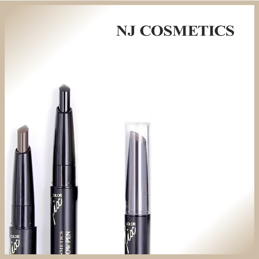 NJ Cosmetics/ Карандаш для бровей, тон 103 Black
