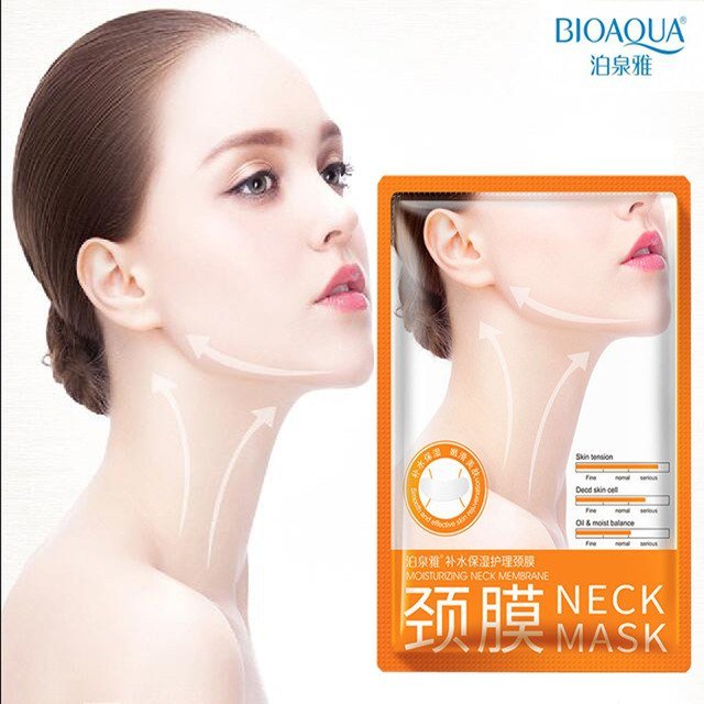 Маска-лифтинг для шеи с гиалуроновой кислотой и протеинами шелка Bio Neck Mask