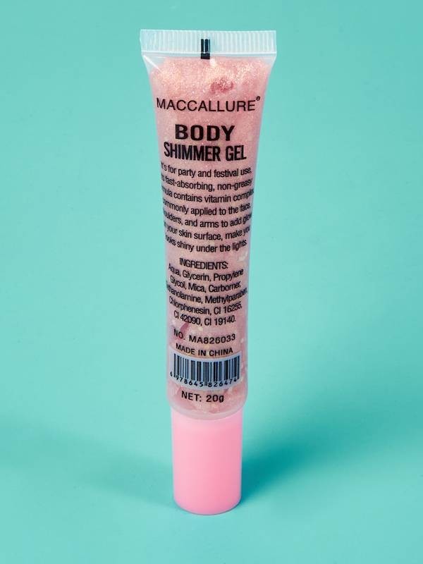 Maccallure Глиттер-гель для лица и тела Body Shimmer Gel, F