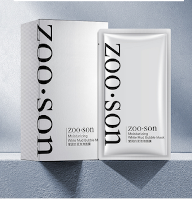ZOO SON Очищающая кислородно-пузырьковая маска White Mud Bubble Mask, 2мл