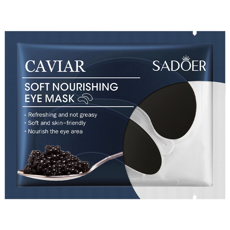 SADOER Гидрогелевые патчи для глаз от морщин, синяков, отеков, темных кругов под глазами Caviar Soft